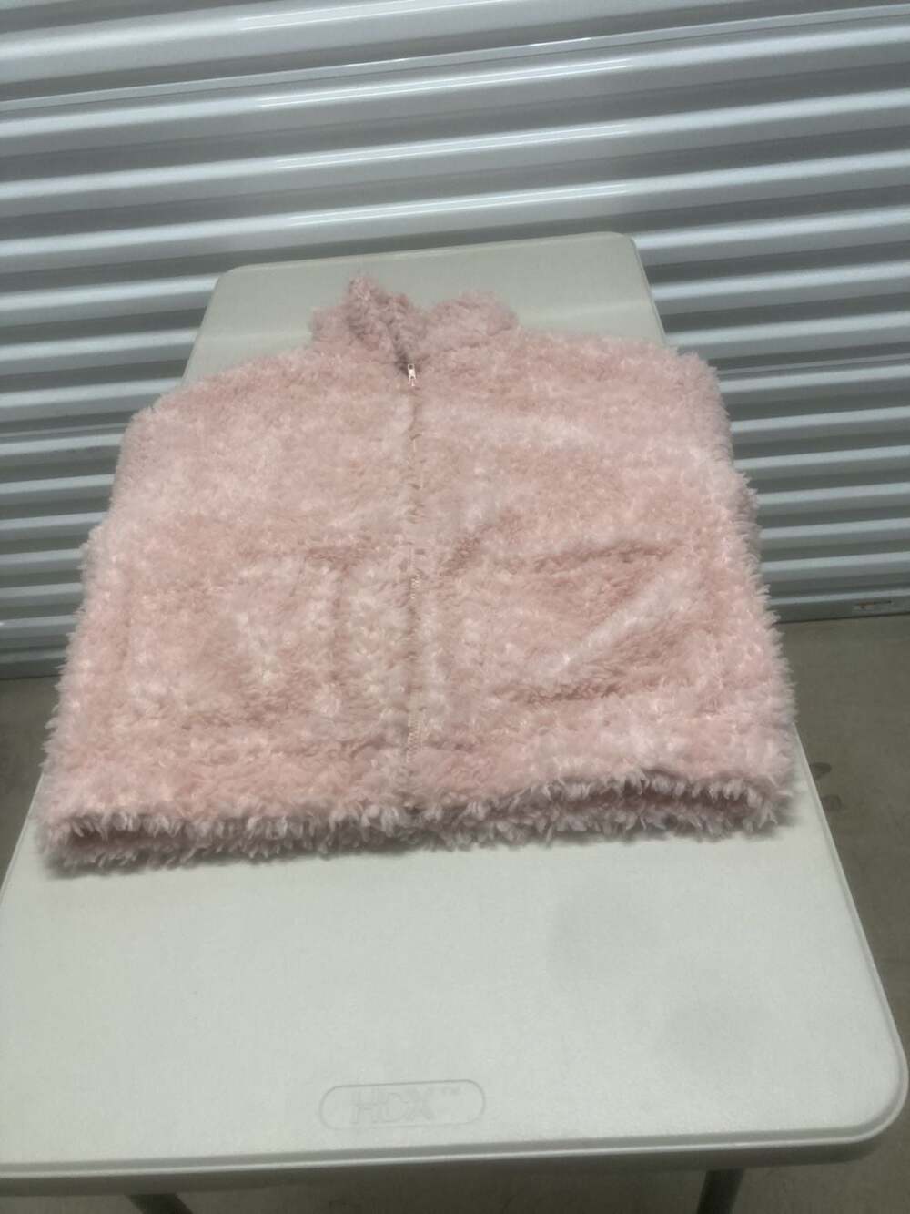 Love Chemiztry Girls Light Pink Faux Fur Zip-Up Vest